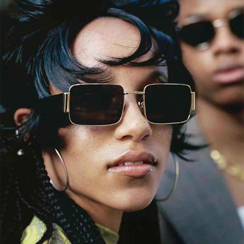 New Retro and Vintage Square Sunglasses Men And Women Hip-Hop Street Shooting Sunglasses Net Red Sunglasses