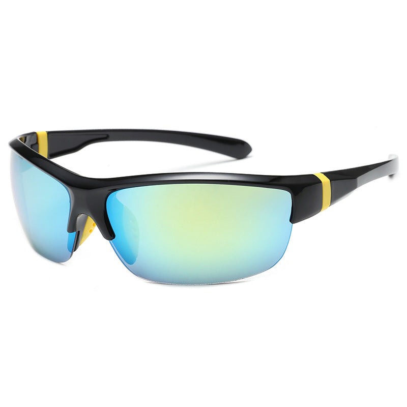 New Sunglasses Men's Outdoor Sports Glasses Riding Windproof Sunglasses 8222 Sunglasses Female PC Explosion-proof