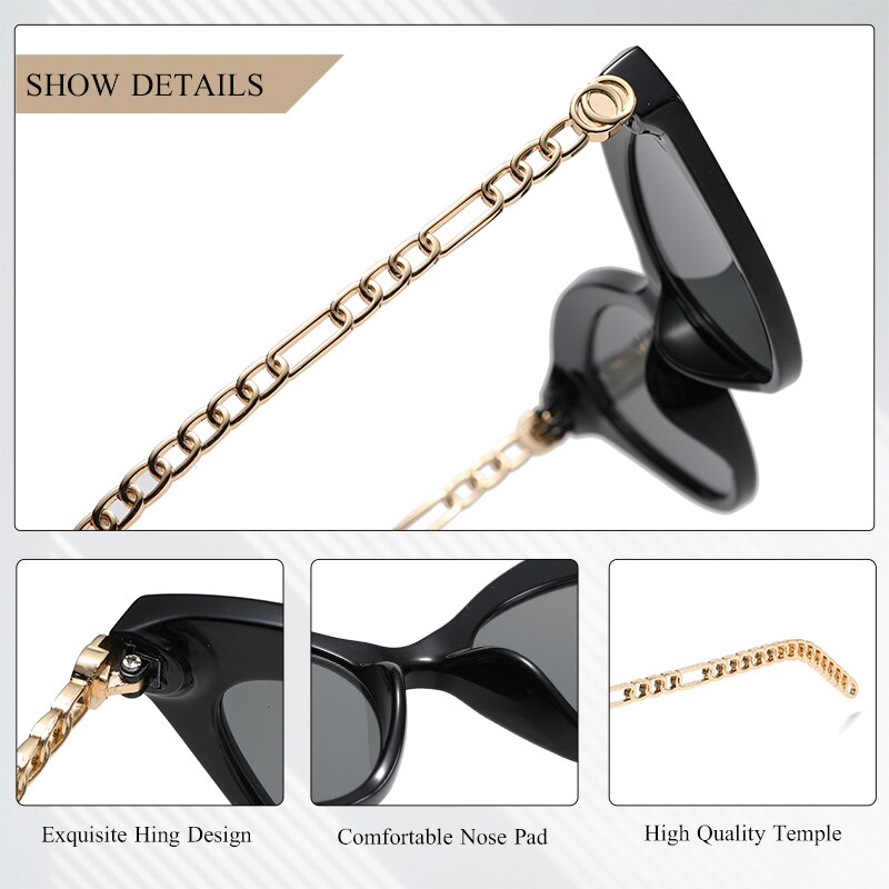 CRIXALIS Sexy Cat-eye Sunglasses Women Luxury Brand Designer Sun Glasses For Female  Anti Glare Driving Shades Ladies UV400
