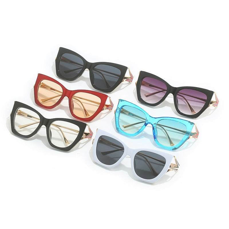 Large frame cat eye sunglasses pc sunglasses