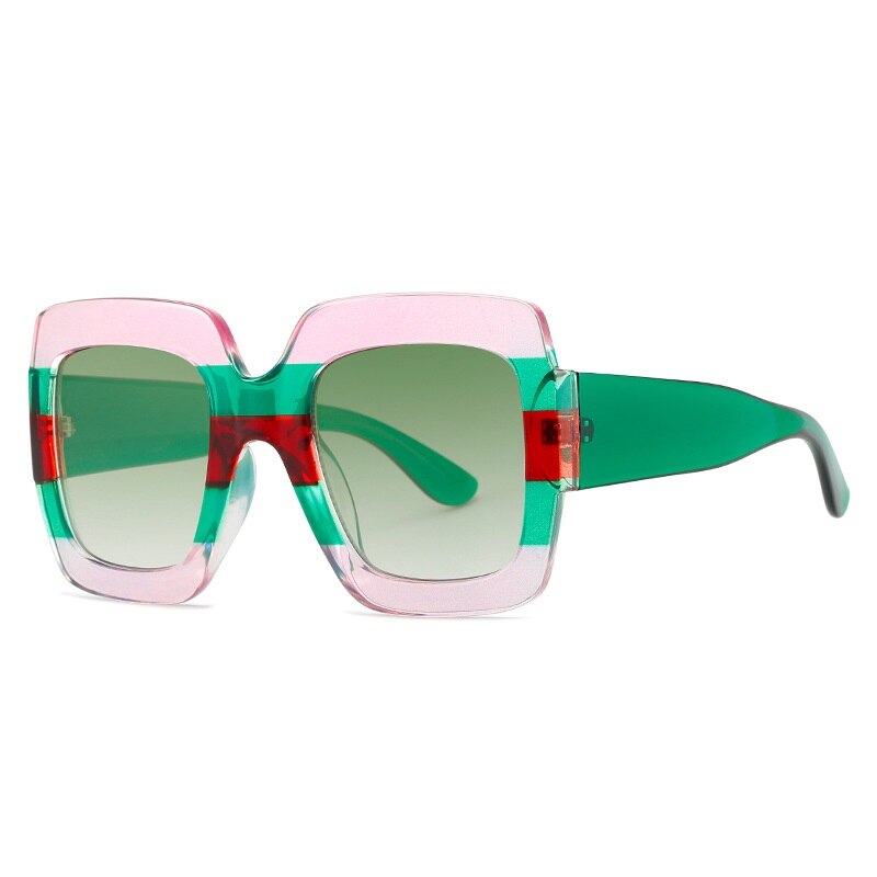New Fashion Sunglasses Square Trend Retro Ladies Sunglasses Large Frame Sunglasses