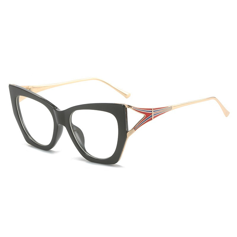 Large frame cat eye sunglasses pc sunglasses