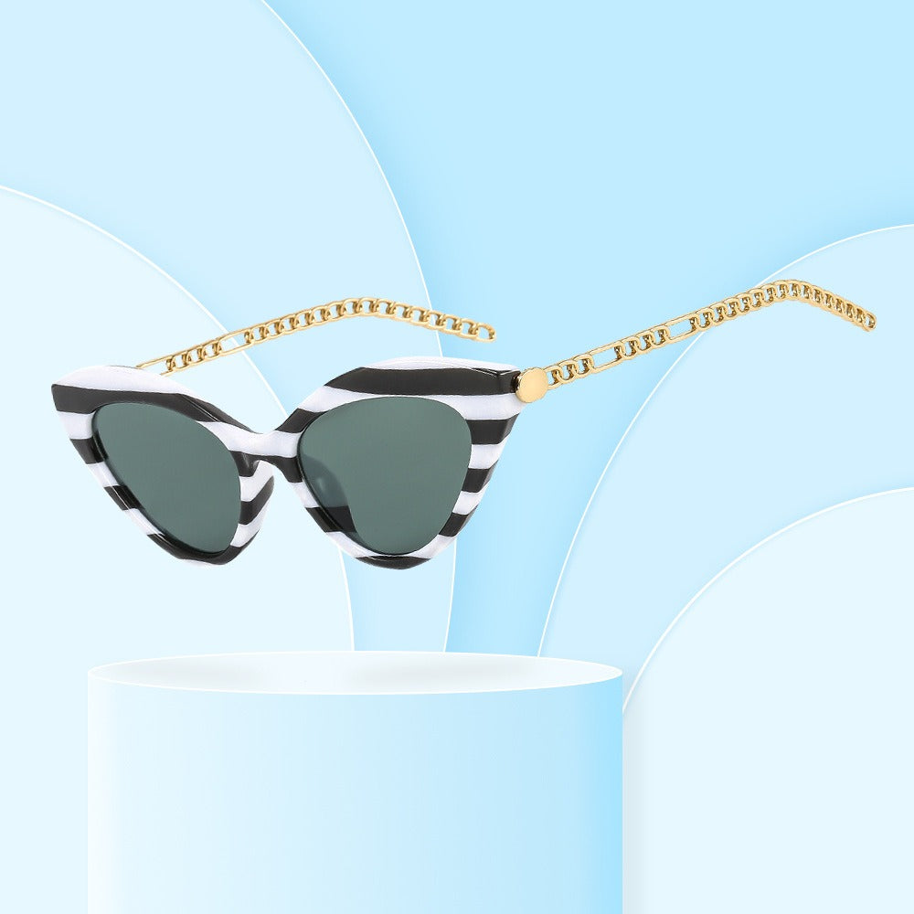Modern personality show with sunglasses trend
