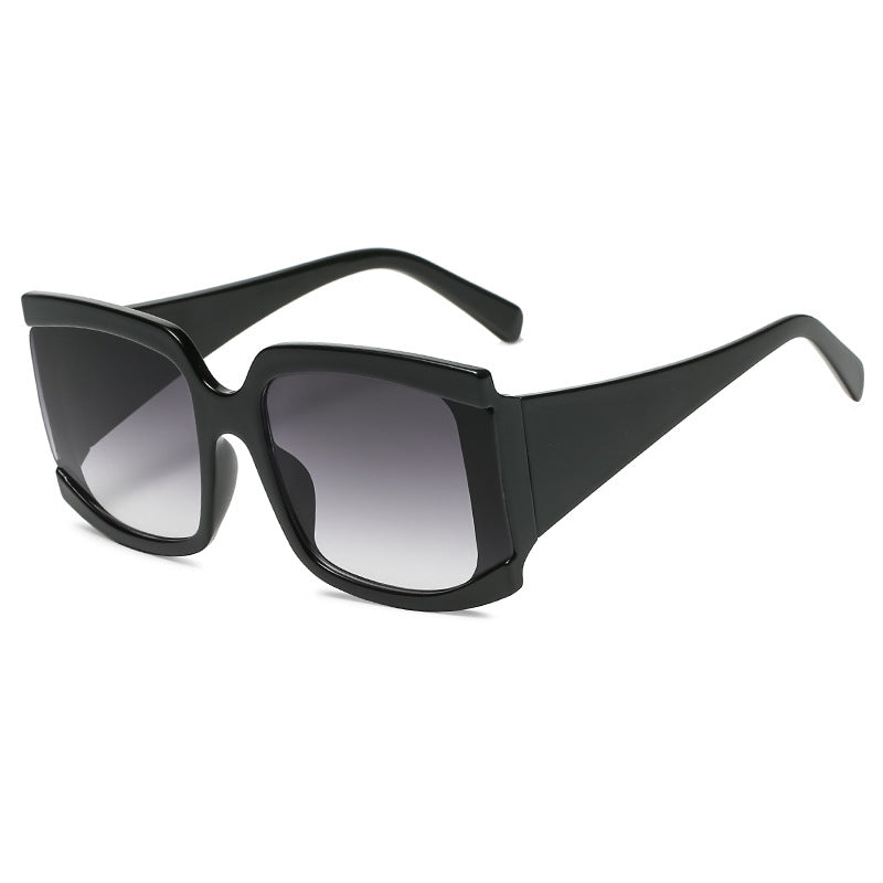 New Retro Large Frame Square Ladies Sunglasses Ins Sunglasses Street Shooting Glasses