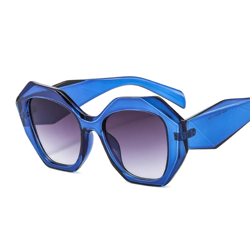 Irregular Square Sunglasses – Retro Vintage Big Shades