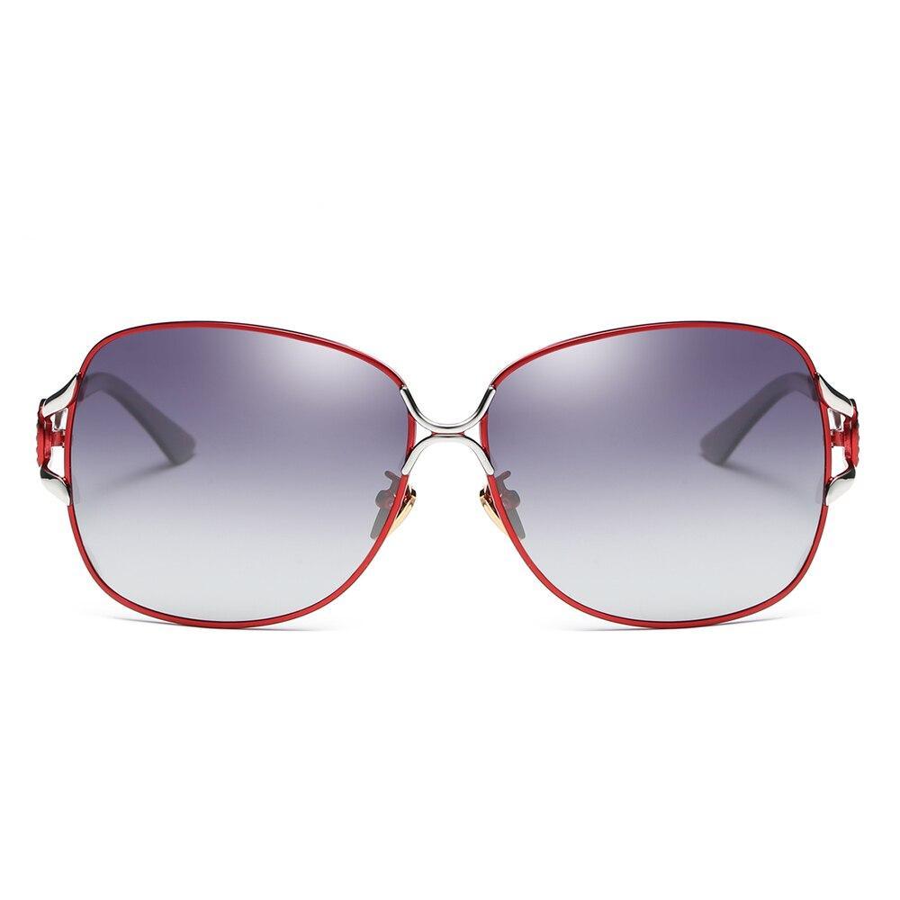 Pearl Temple Oversized Rectangle Sunglasses
