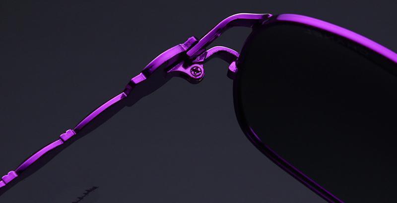 Pearl Temple Oversized Rectangle Sunglasses