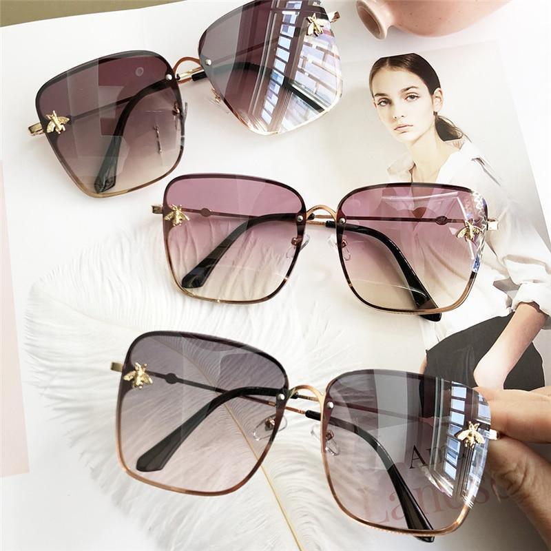 Oversized Square Sunglasses For Women – Luxury UV400 Driving Shades