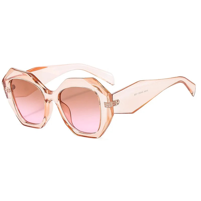 Irregular Square Sunglasses – Retro Vintage Big Shades