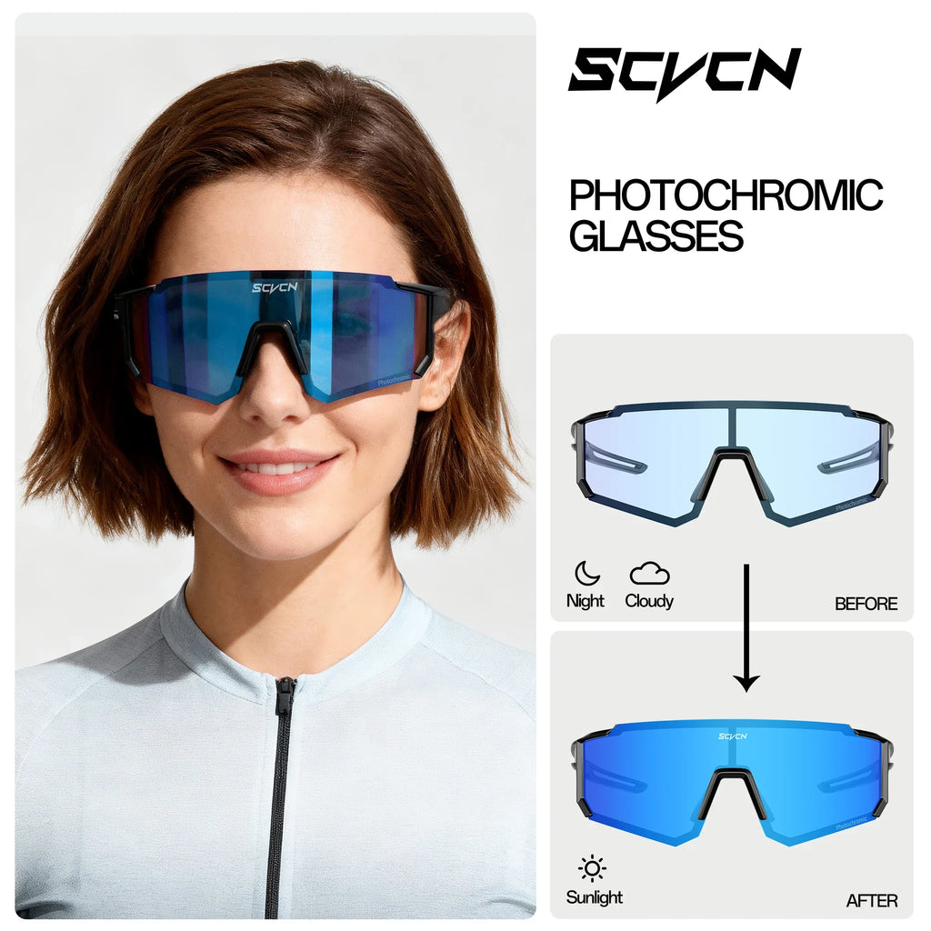 Photochromic Night Ride · UV400 Sport Glasses