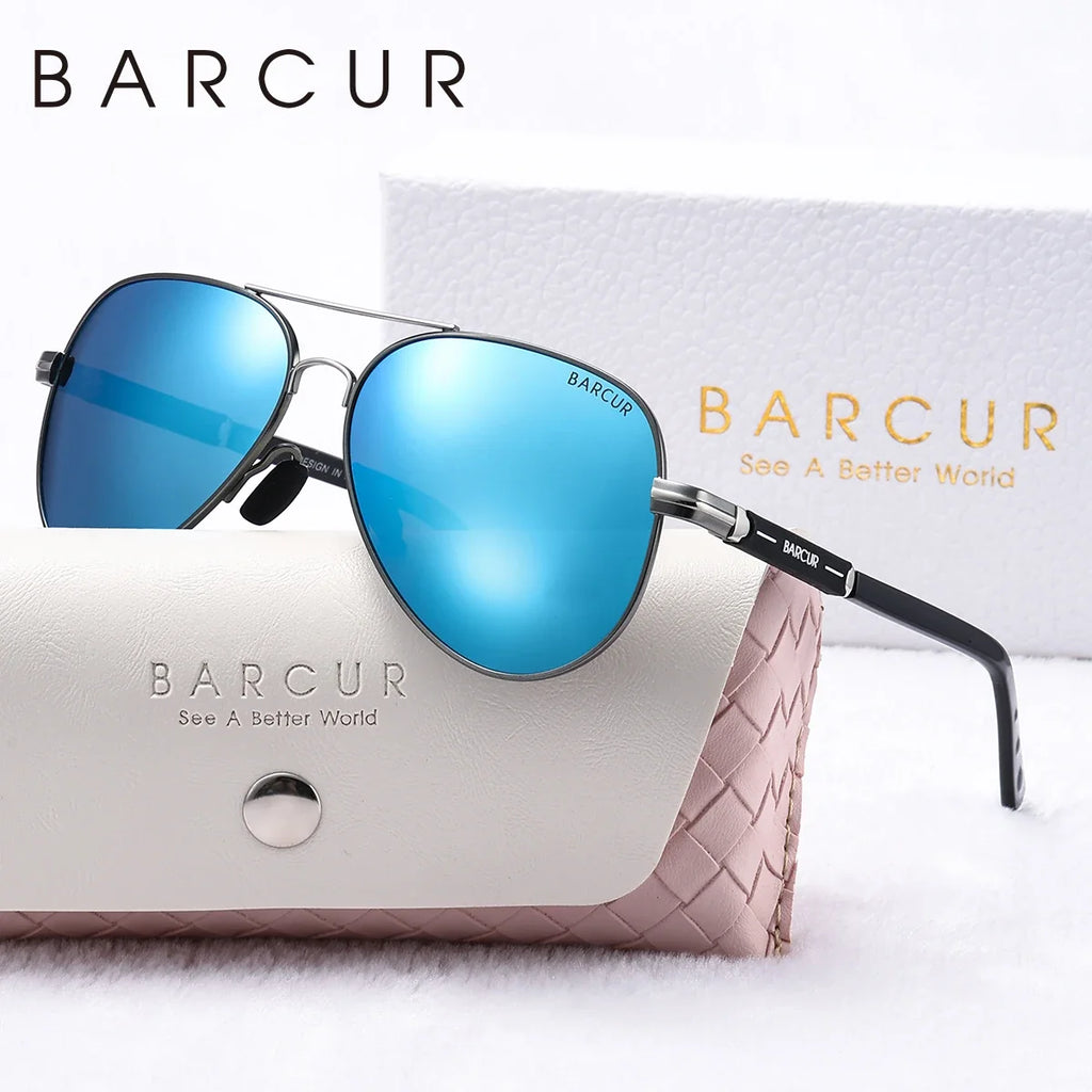Oversized Polarized Pilot Sunglasses
