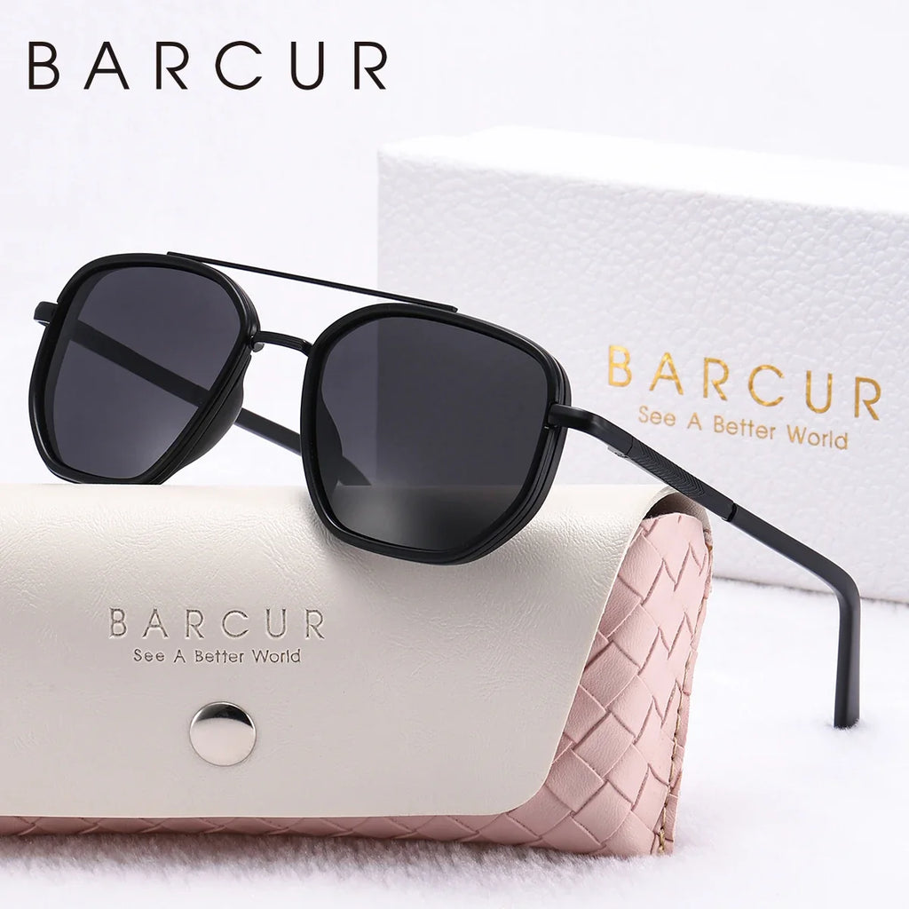 BARCUR Fashionable Trendy Polarized Sunglasses