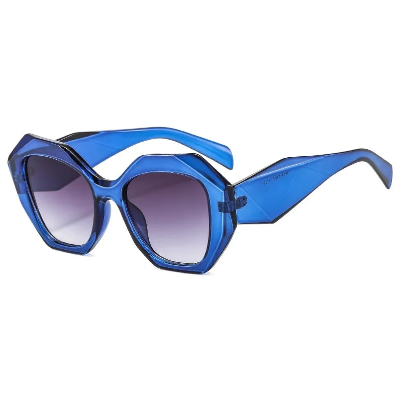 Irregular Square Sunglasses – Retro Vintage Big Shades
