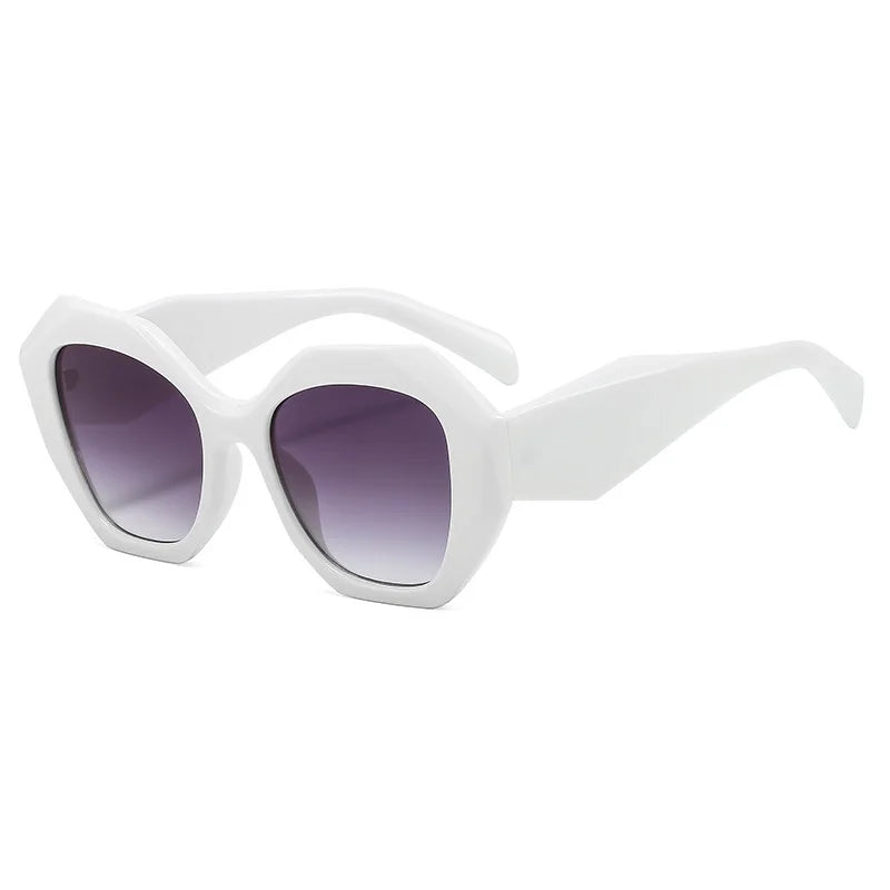 Irregular Square Sunglasses – Retro Vintage Big Shades