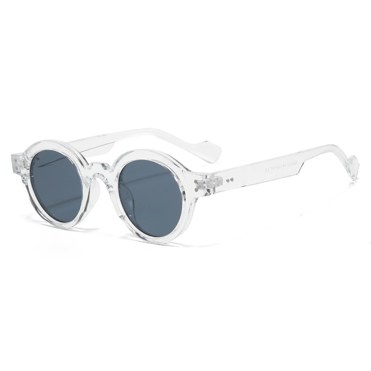 Round Punk Sunglasses – Double Color Retro Rivet Shades