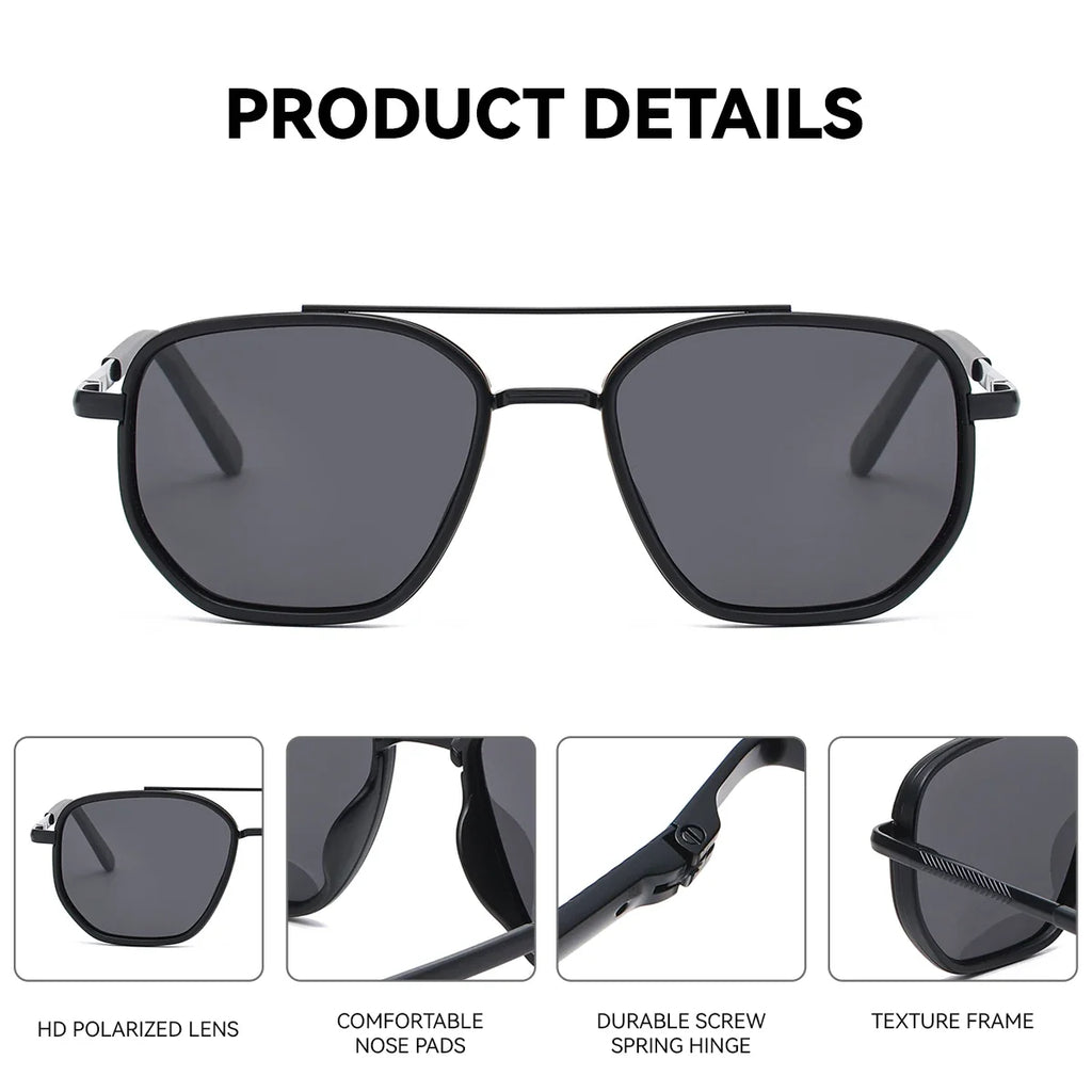 BARCUR Fashionable Trendy Polarized Sunglasses