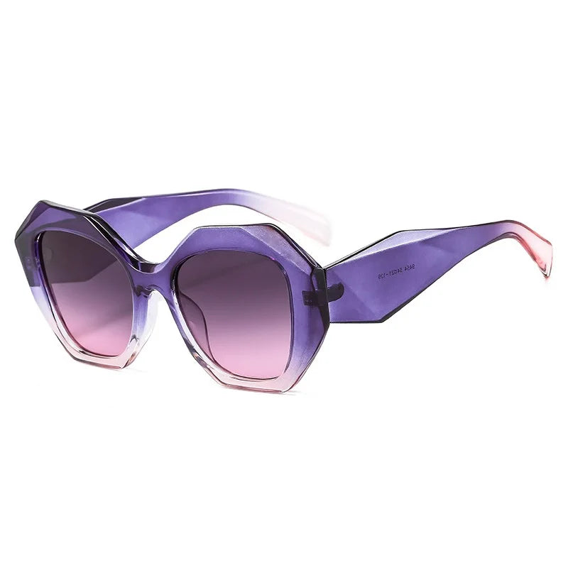 Irregular Square Sunglasses – Retro Vintage Big Shades