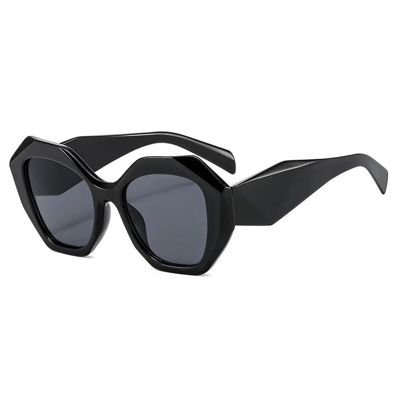 Irregular Square Sunglasses – Retro Vintage Big Shades