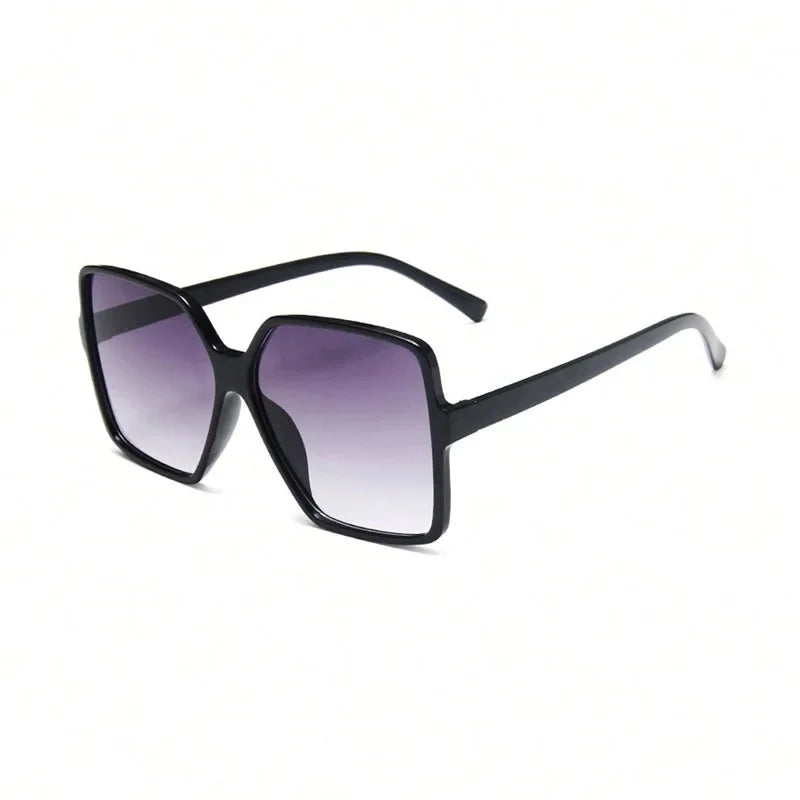 Oversize Square Sunglasses for Women – Luxury Gradient Black
