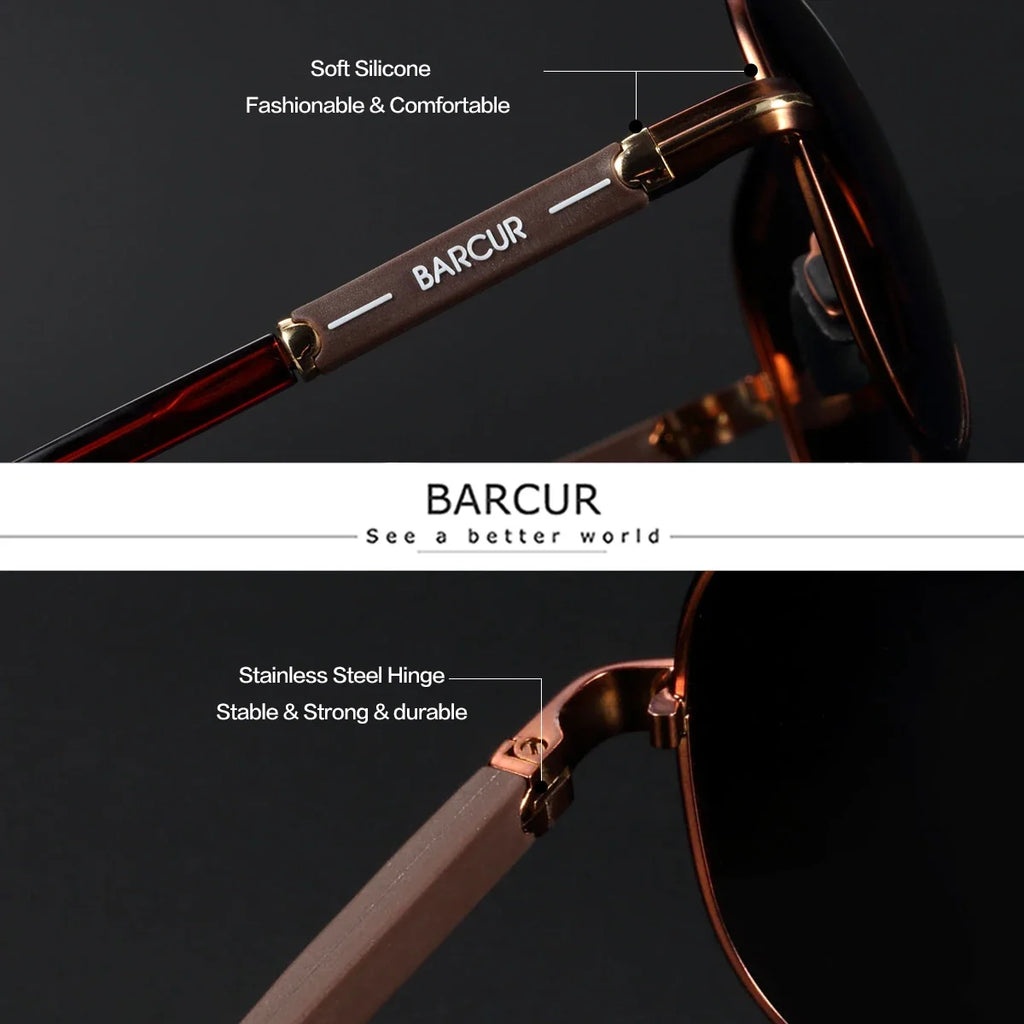 Oversized Polarized Pilot Sunglasses