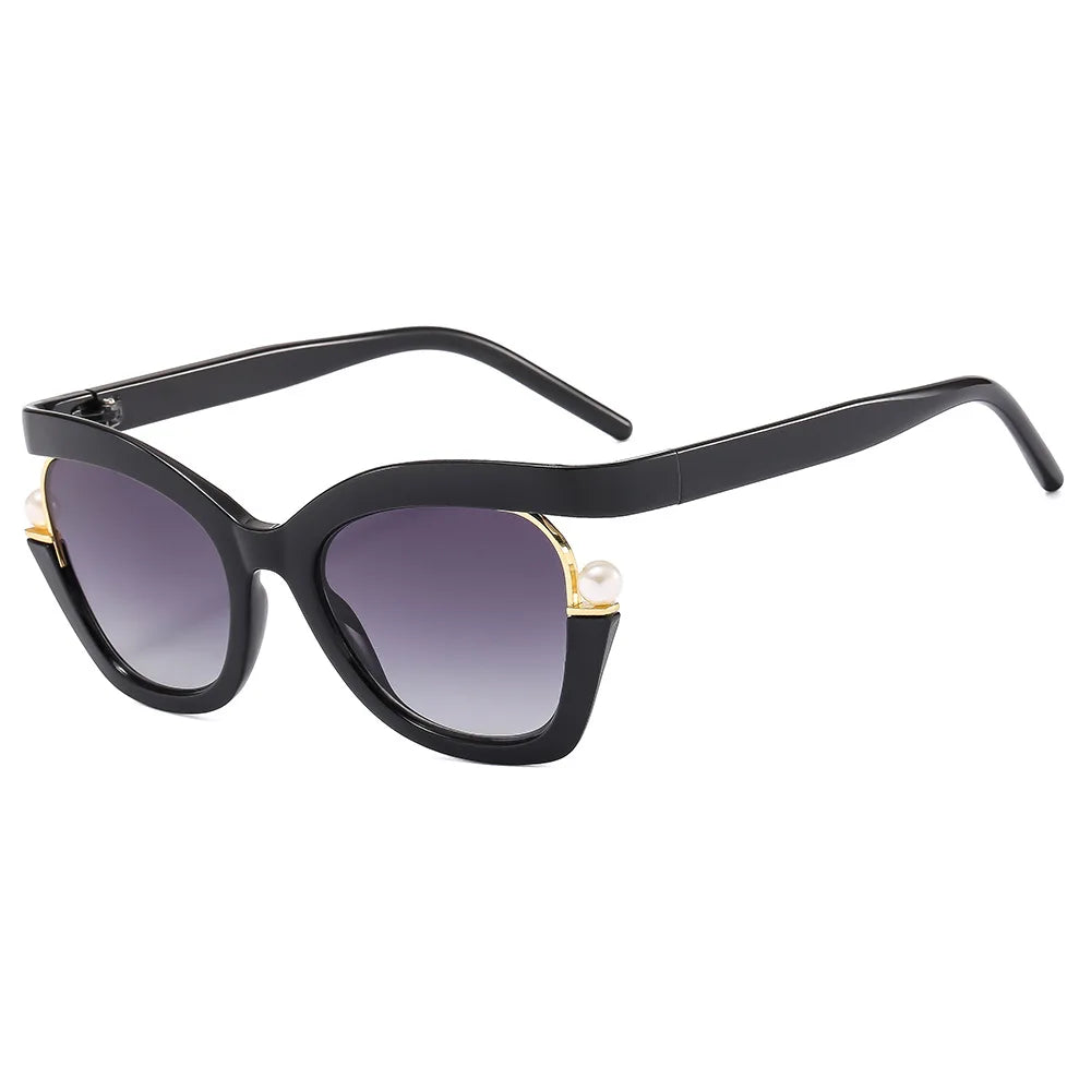 Cat Eye Pearly Sunglasses for Women – Square Luxury UV400