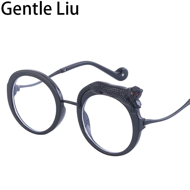 Round Steampunk Sunglasses for Women – Retro Luxury UV400