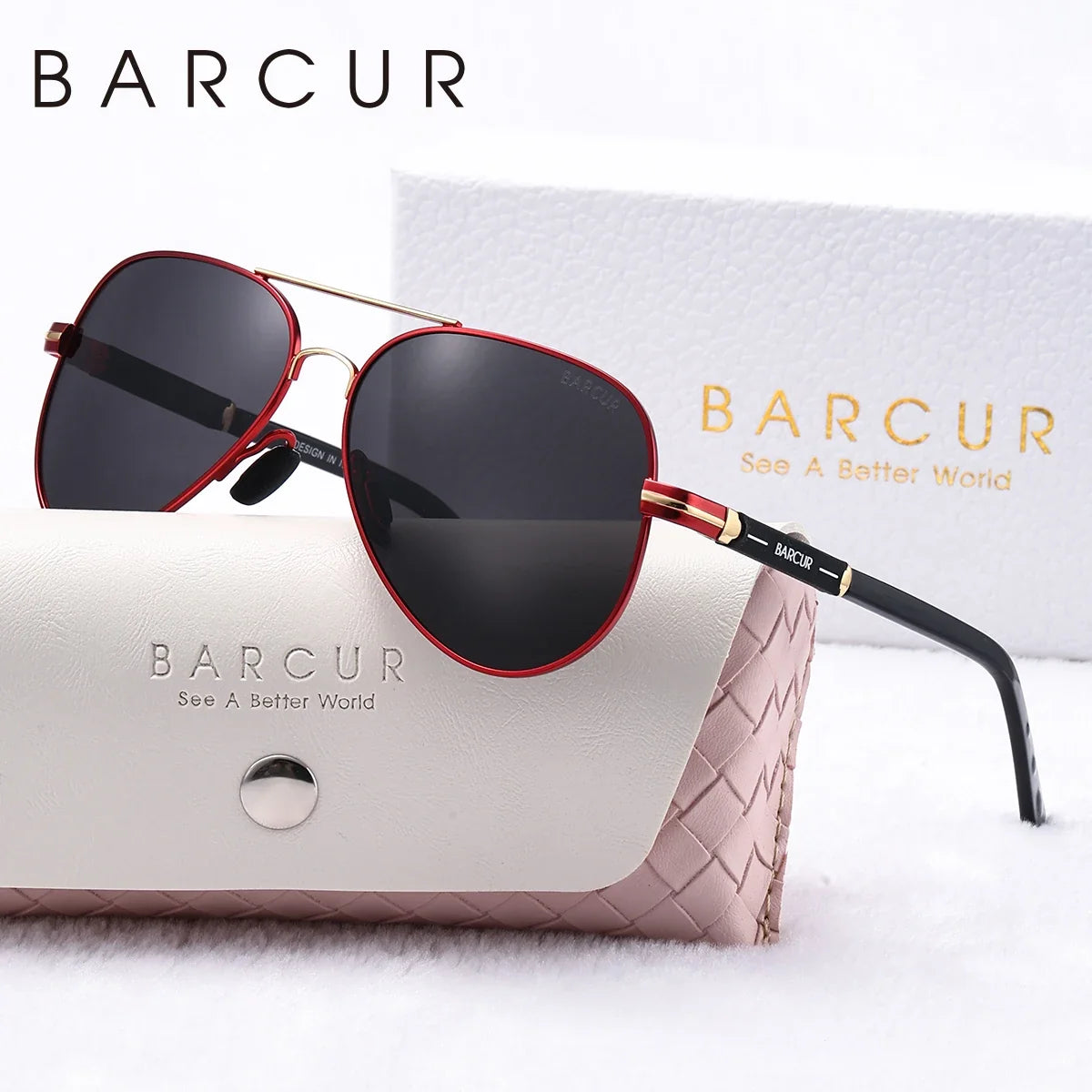 Oversized Polarized Pilot Sunglasses