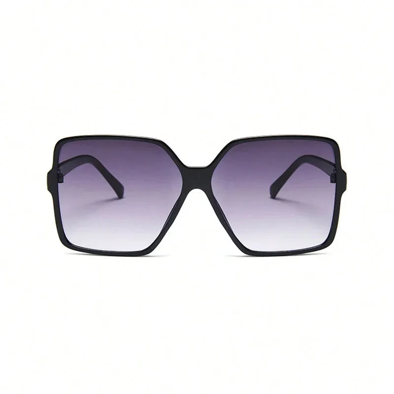 Oversize Square Sunglasses for Women – Luxury Gradient Black